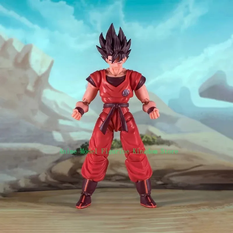 Фото В наличии: Фигурка Demoniacal Fit Dragon Ball Z SHF Сон Гоку Каё Кен, уровень силы 16000, модель Scarlet Martial, на Рождество №3