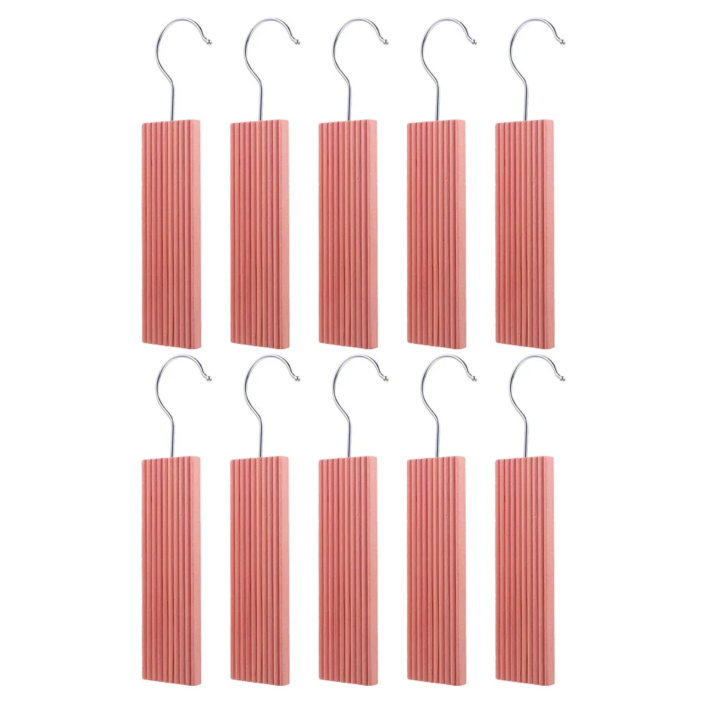 

10 Pcs Cedar Hook Board Moth Protection Blocks Natural Wood Clothing Bug Wardrobe Ceder Clothes