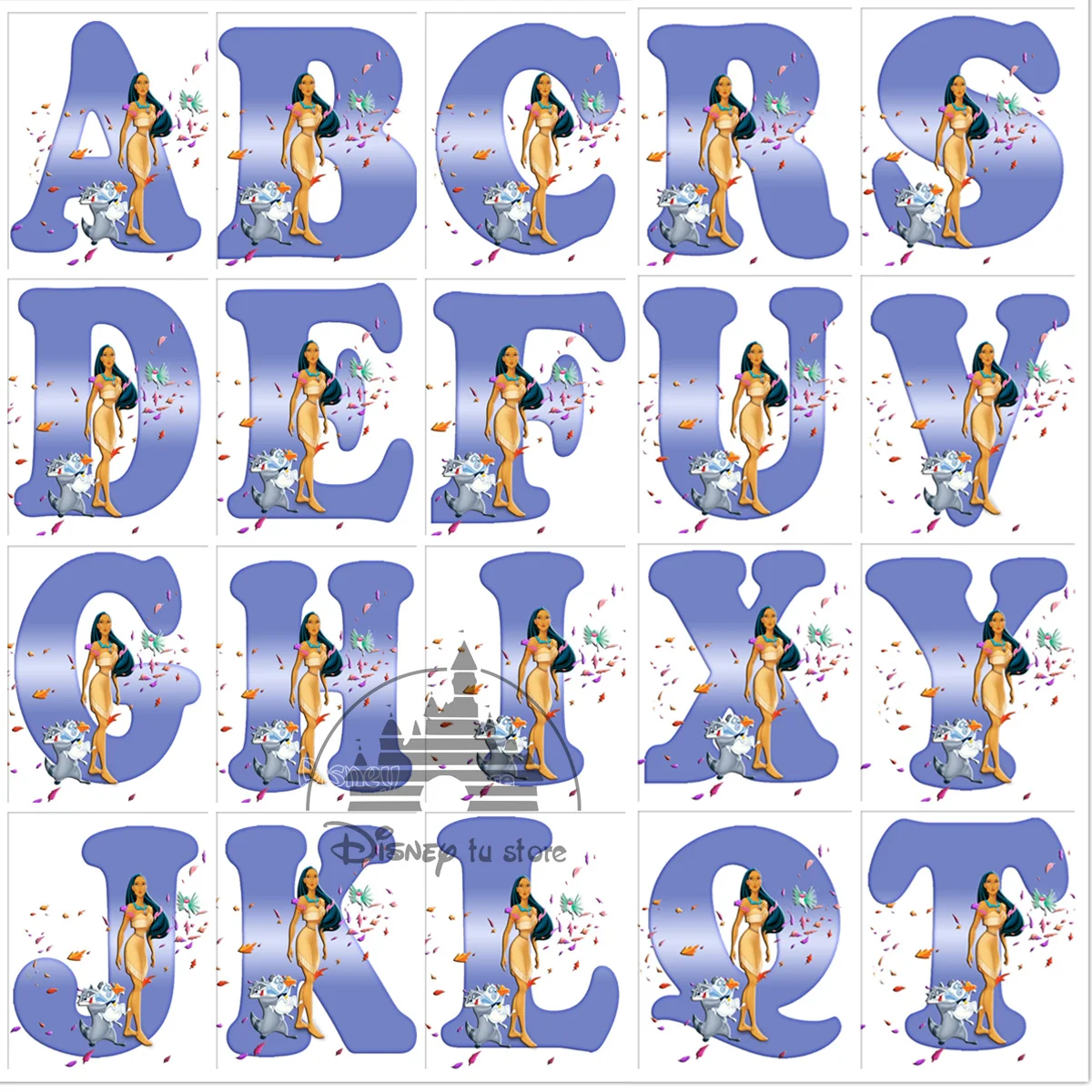 

5d Diy Disney Diamond Painting English Letters Mulan Image Personalized Name Full Square Diamond Embroidery Mosaic Home Decor