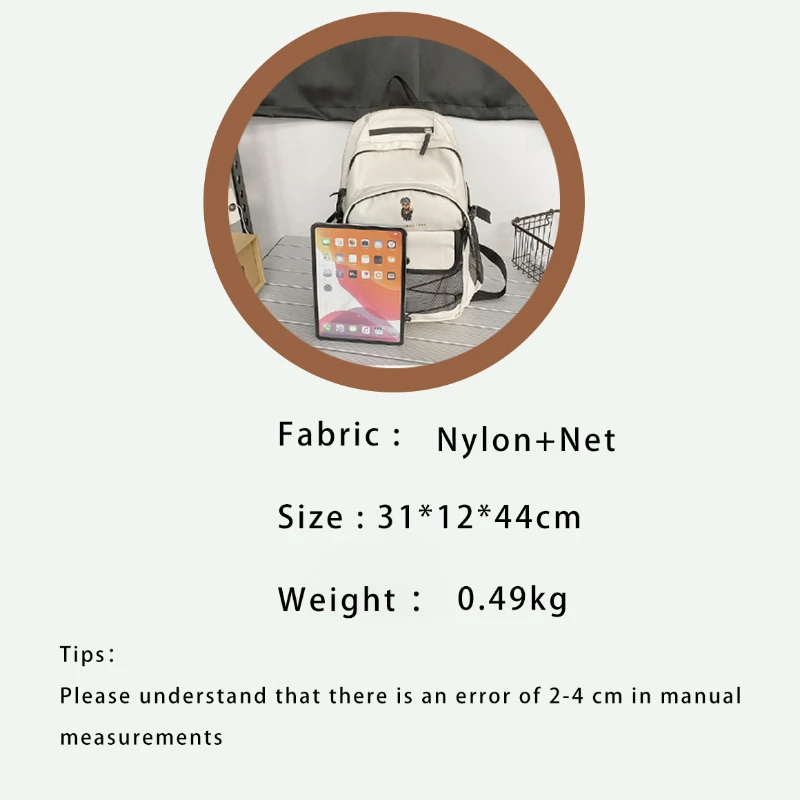 TRAVEASY 2022 Contrast Japanese Schoolbag Woman Hight School Bookbag Unisex Female Student Fashion Trendy Women Bag Men Simple