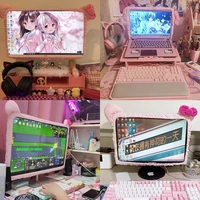 monitor dust cover protective cover cute dust proof computer surrounding notebook monitor decorative cover protective cover