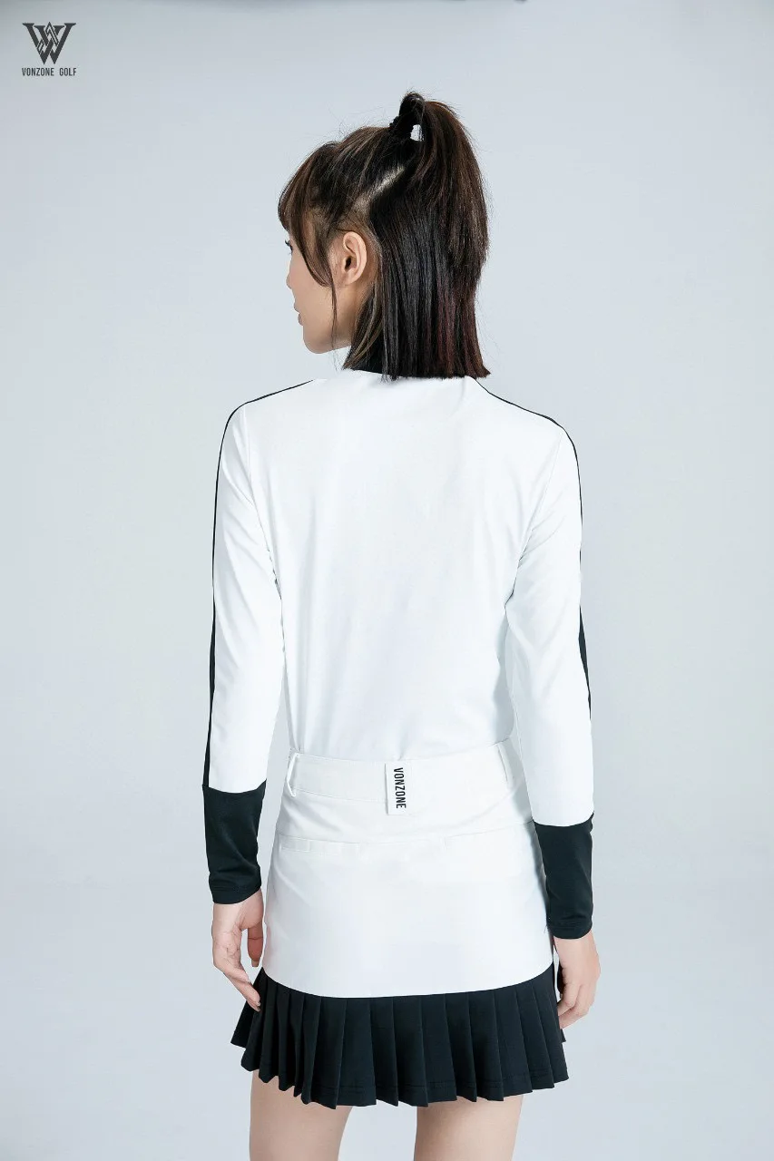 Autumn and winter new niche VONZONE golf long sleeve women outdoor color long sleeve golf simple casual fashion slim top