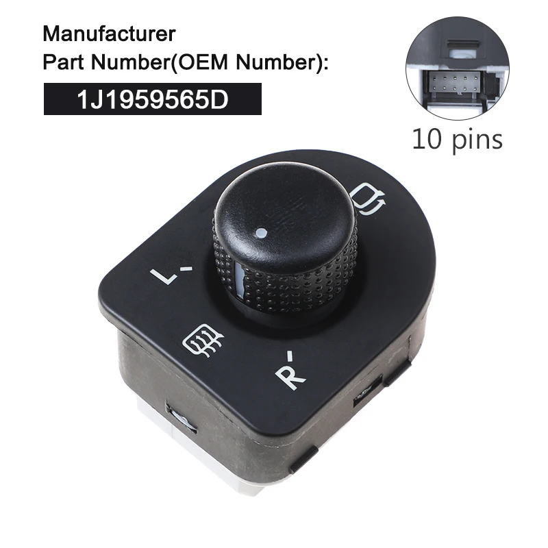 Новый 10-контактный переключатель для зеркала заднего вида высококачественные