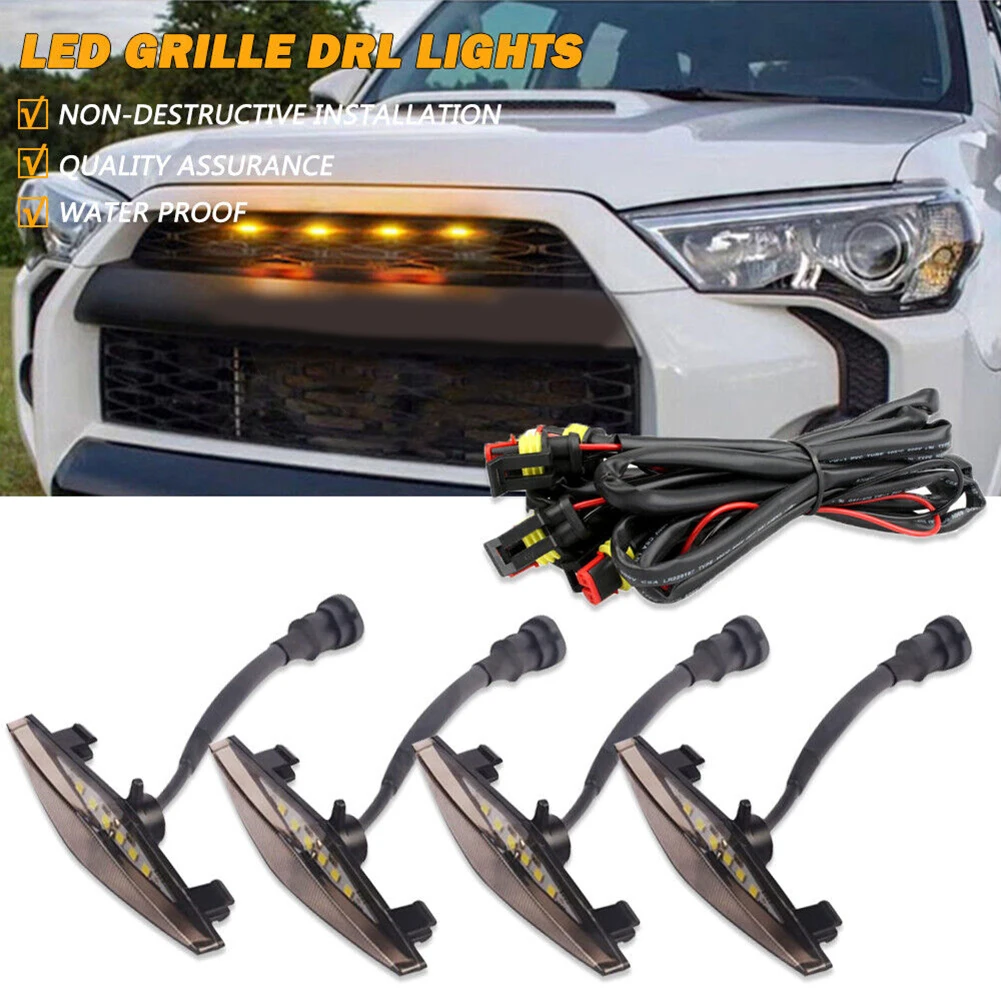 

4 шт., автомобильная Передняя решетка для Toyota Pro, 4runner 2014-2021