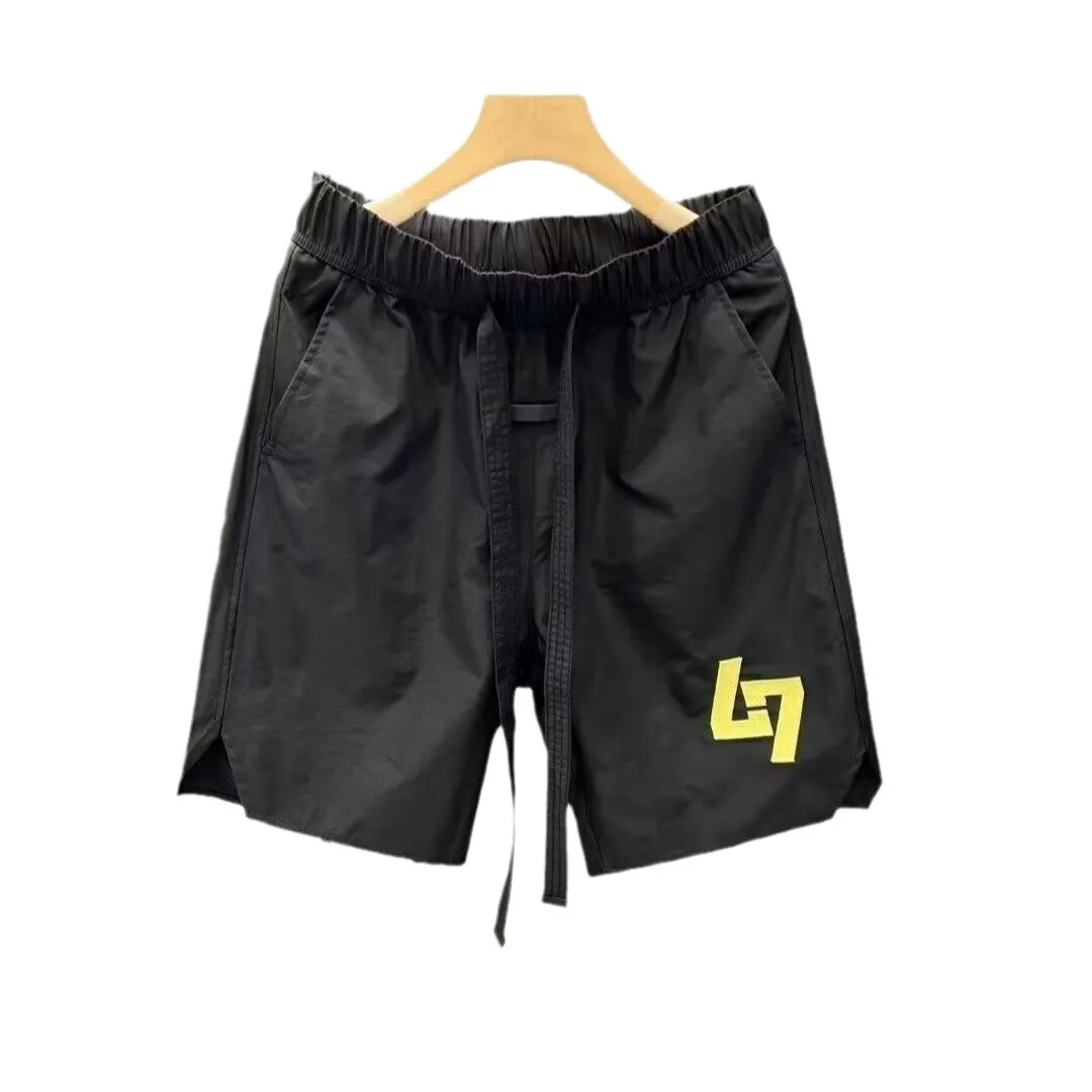 Summer Thin Ice Silk Casual Shorts Men's Breathable Straight-Leg Pants Plus Size Versatile Quick-Dry Fashionable Five-Minu