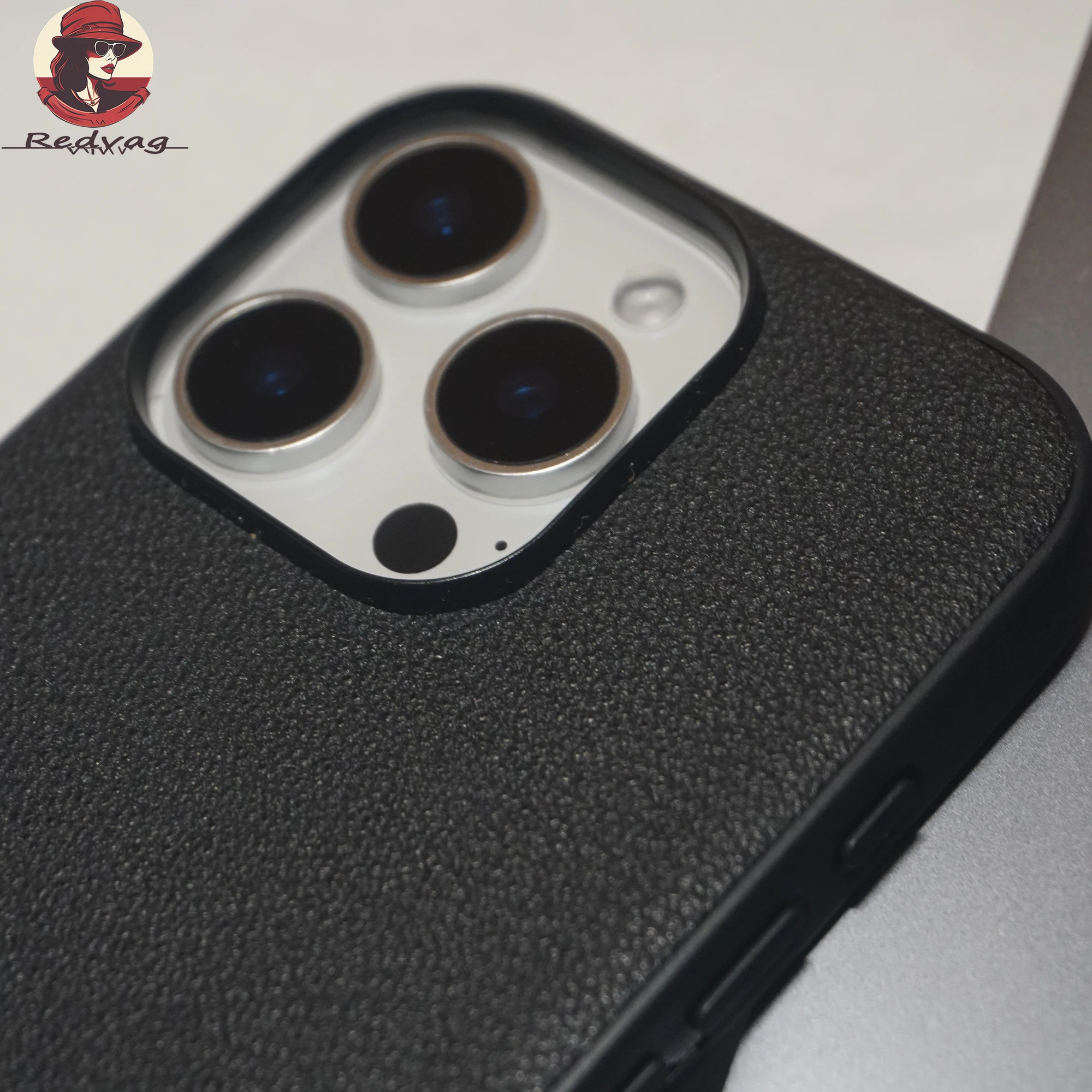 Фото REDVAG для Apple IPhone 16, 15, 14, 13 Pro Max Plus, чехол для телефона, роскошный кожаный противоударный чехол из овчины, противоударный чехол Dermis IPhone 16 15 ProMax №3