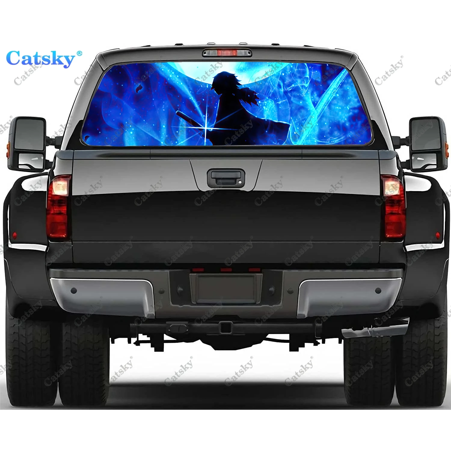 

Наклейки на заднее стекло для грузовика, наклейка на окно пикапа, ТИНТ заднего стекла, графические перфорированные виниловые наклейки для грузовика