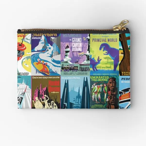 

Vintage Ride Posters Zipper Pouches Pure Women Storage Bag Cosmetic Coin Men Socks Small Packaging Money Pocket Key Wallet