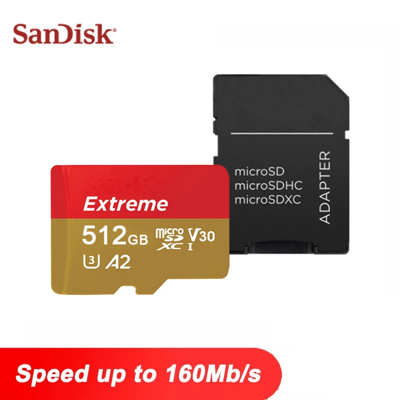 

SanDisk карта памяти Micro SD, 256 ГБ, 512 ГБ, 1024 ГБ, 32 ГБ