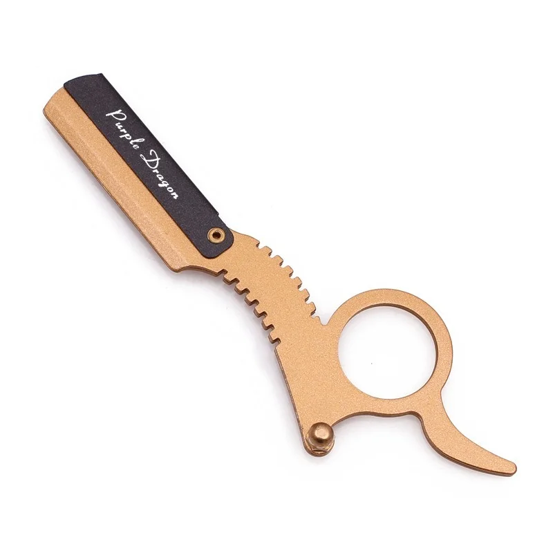 

Straight Edge Barber Razor Haircut Beard Eyebrow Shaving Tool Manual Depilation Razor Hairdresser Trimming Blades Replaceable