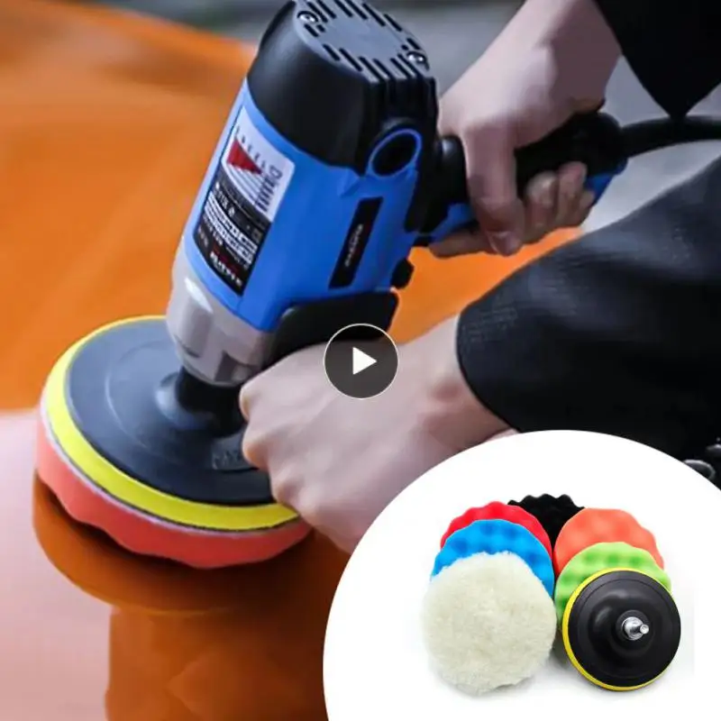 

Self-adhesive Buffing Waxing Polishing Pad Wool Buffer Pads Portable Car Polishing Sponge Pads Car Accessories Car Polishing Pad