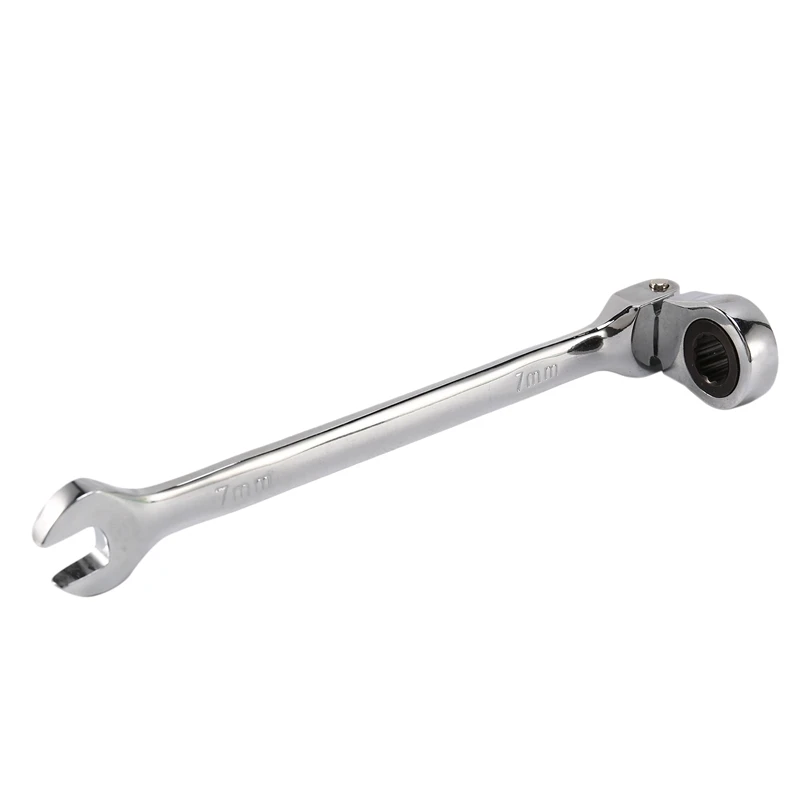 

7Mm Flexible Head Ratchet Action Wrench Spanner Nut Tool