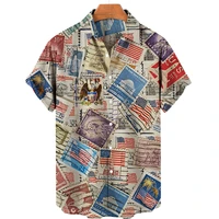 mens 3d short sleeve printed shirts large streetwear hawaiian beach shirts 2022 mens casual shirts