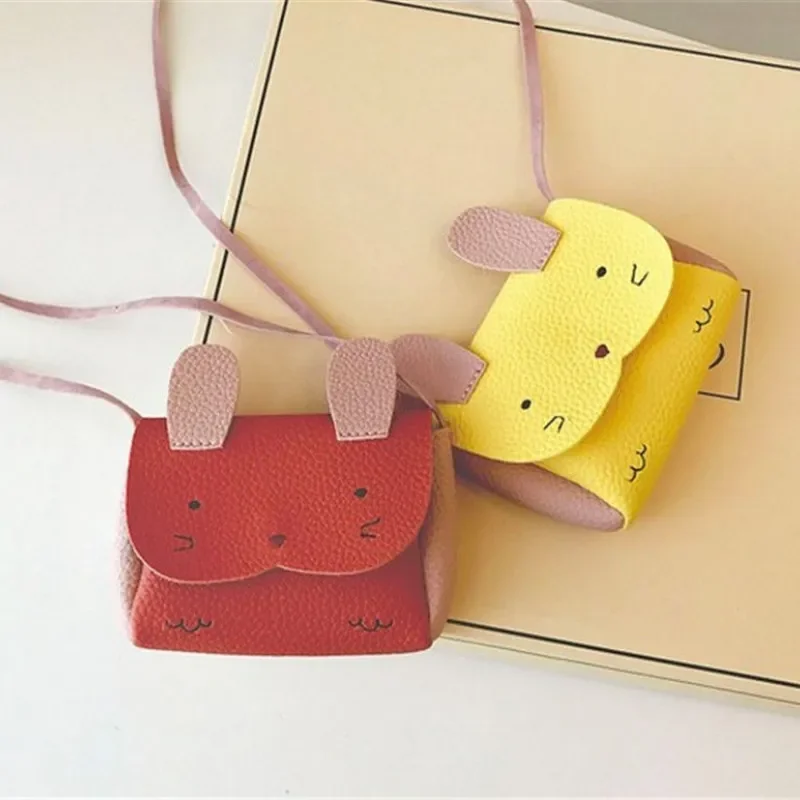 Kids Girl Bunny Shoulder Bag Cute Animal Storage Crossbody Messenger Bags Handbag Kids Gifts