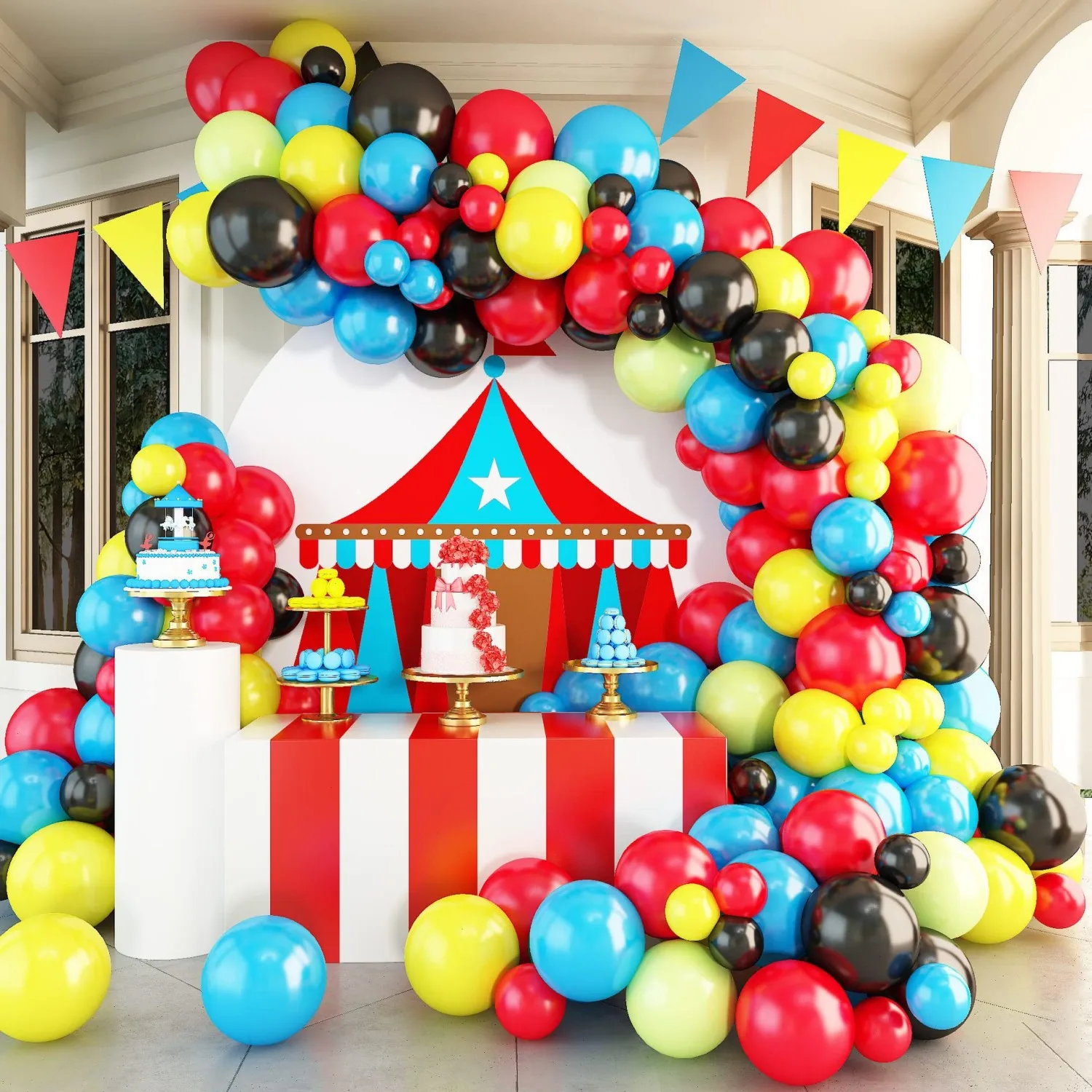 

Набор красочных воздушных шаров для детского дня рождения, украшение вечерние ринки, вечеринки для будущей мамы, большая композиция с аркой