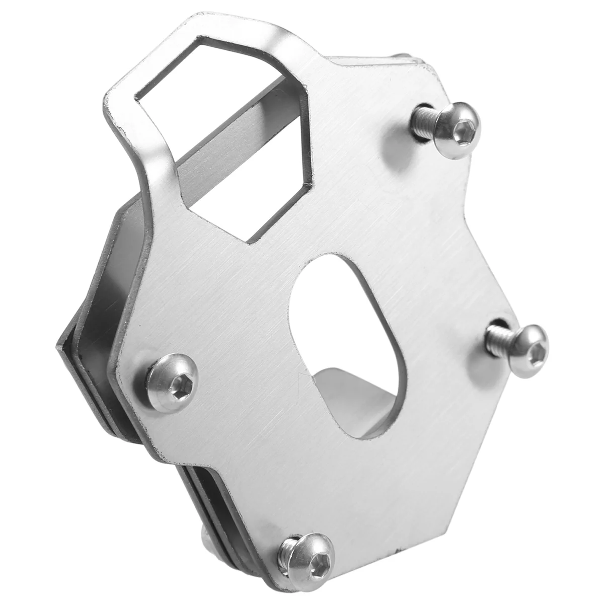 

Motorcycle Kickstand Sidestand Stand Extension Enlarger Pad for Royal Enfield Himalayan 2020 2021 2022(Silver)