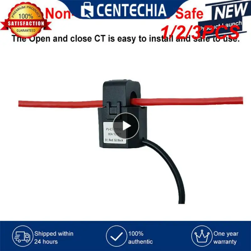 

1/2/3 шт. цифровой измеритель энергии Tuya Smart Life с Wi-Fi, 80 а, с датчиком трансформатора тока и зажимом, монитор энергопотребления 110 В, 240 В