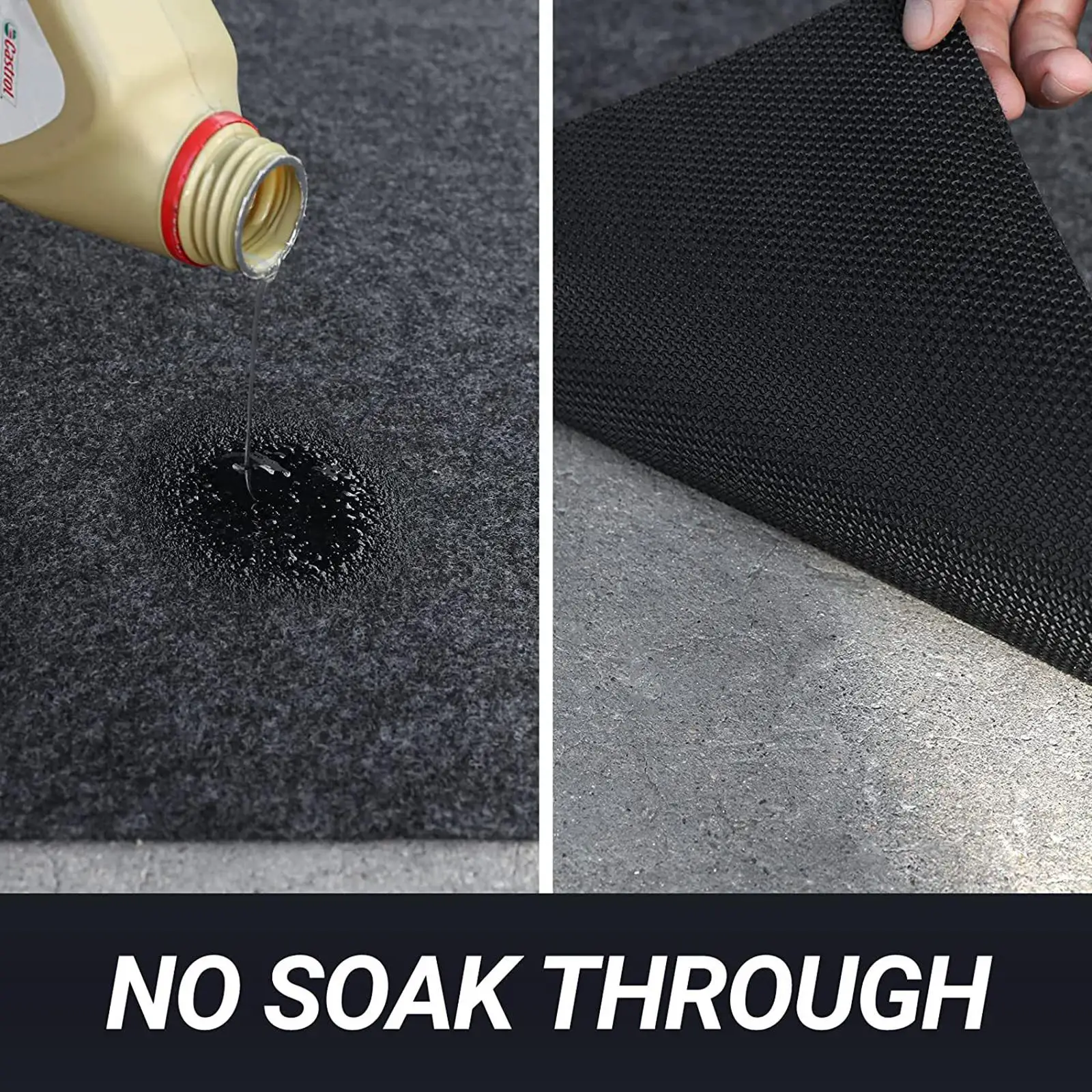 

Felt Fabric Garage Mat for under Car Absorbent Oil Pad Waterproof Accessories to Protect