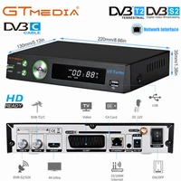 gtmedia h 265 hd digital terrestrial satellite receiver dvb t2 dvb s2c v8 super decoder scart tv tuner built in rj45 network