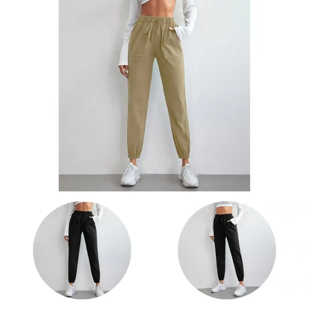 

Pencil Pants Washable Women Pants Drawstring Elastic Waist Women Pencil Pants