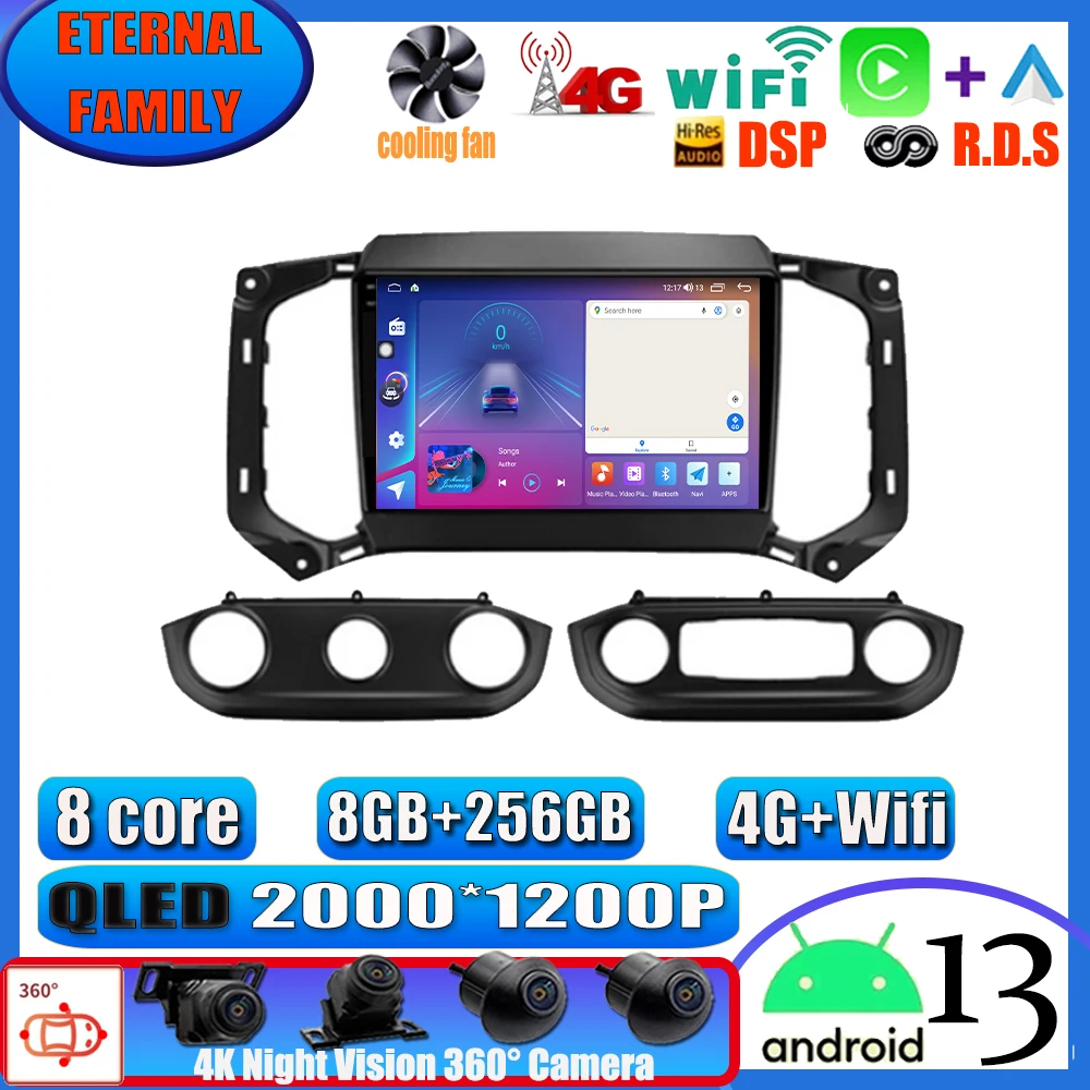 

Android 13 For Chevrolet TrailBlazer 2017 - 2019 S10 Colorado For Isuzu D-MAX Dmax MU-X Multimedia Navigation GPS Video 4G DVD