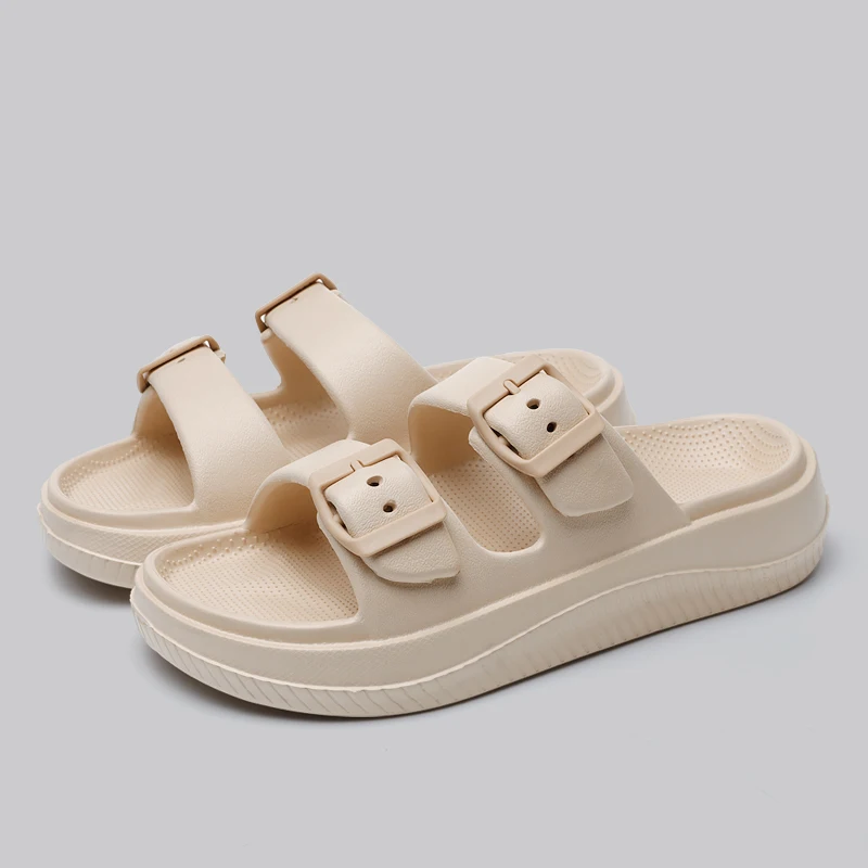 Женские Шлепанцы На Платформе Летние Нескользящие Пляжные Сандалии Из Эва