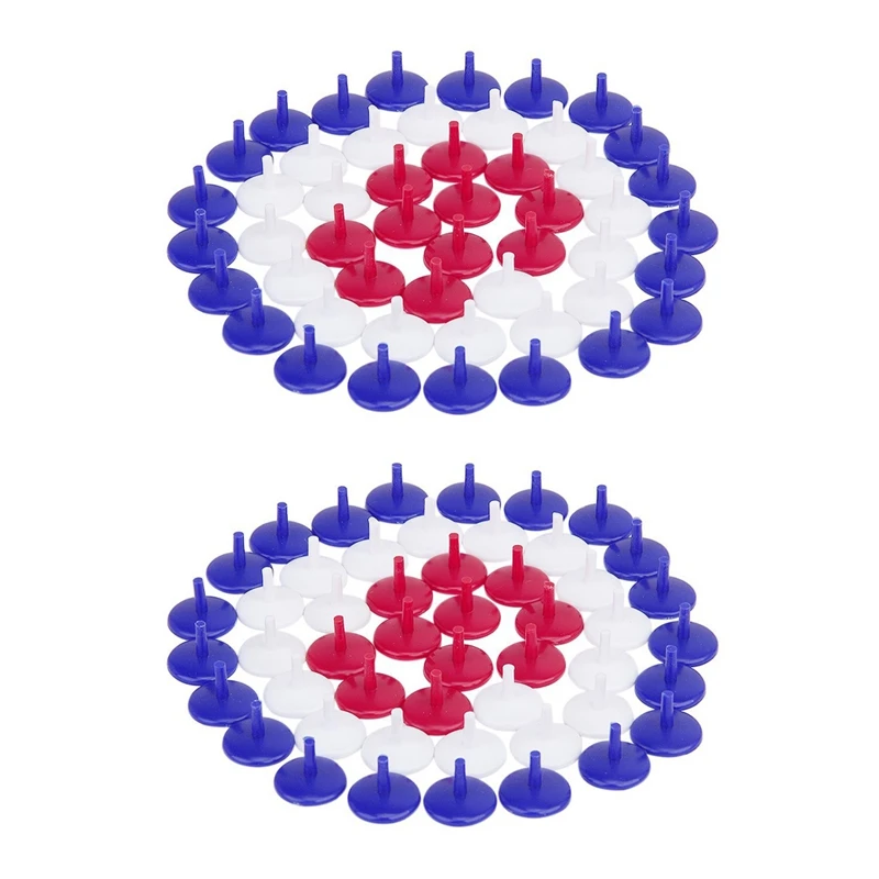 

100 шт., маркеры для мяча для гольфа, 18 мм, случайный цвет