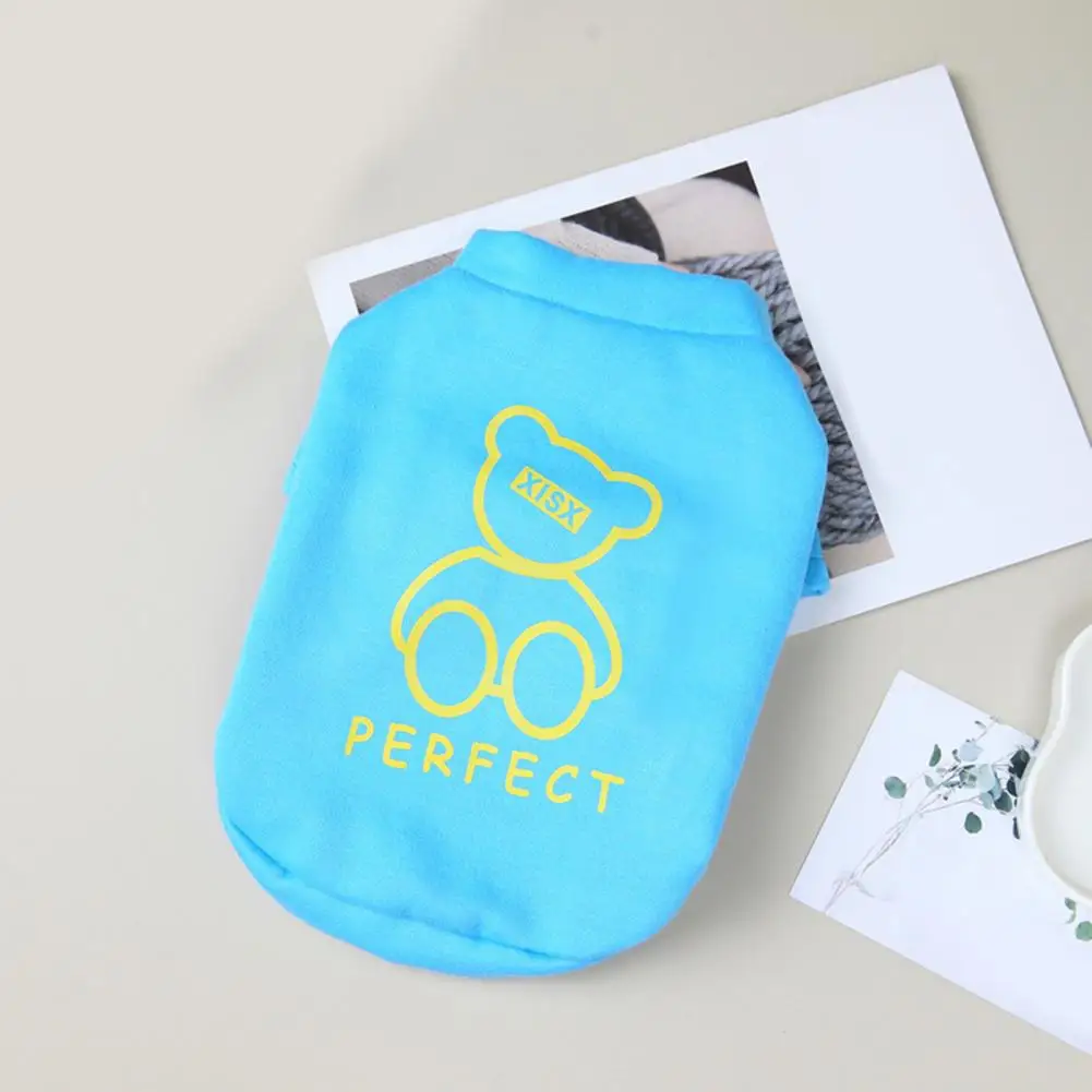 

Симпатичный свитер для домашних животных, прочный теплый костюм для домашних животных из полиэстера с рисунком маленького медведя