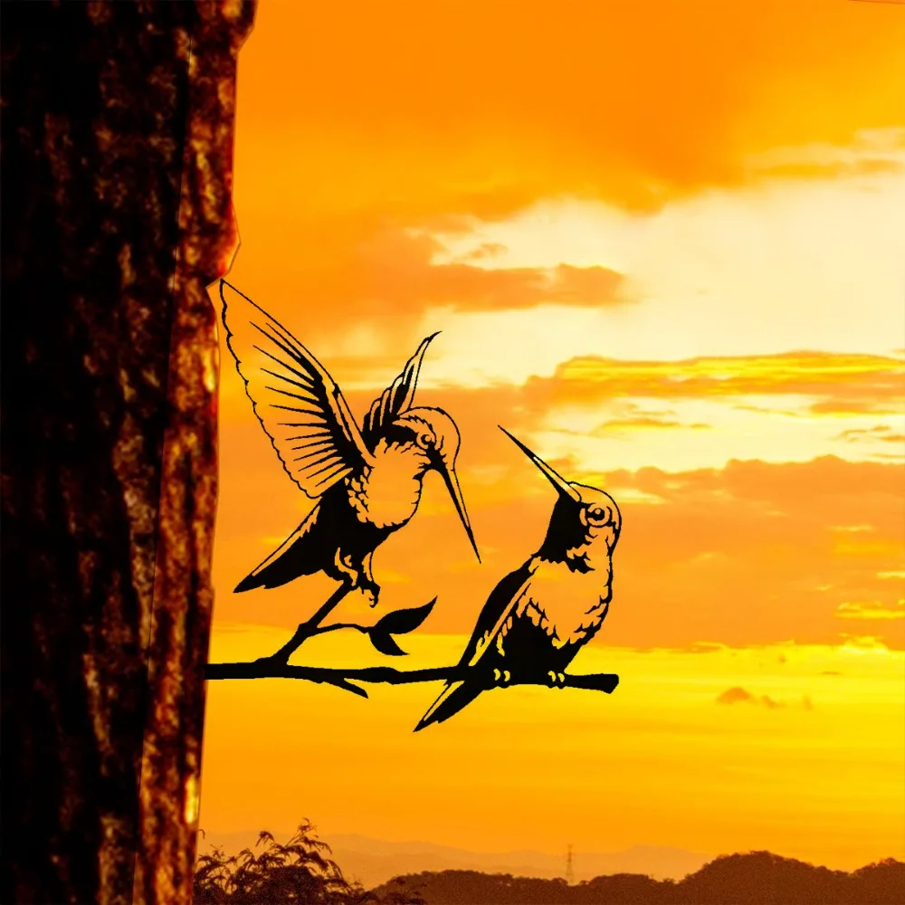 Ремесленный Железный Художественный Силуэт Декоративный Садовый Кол Пара