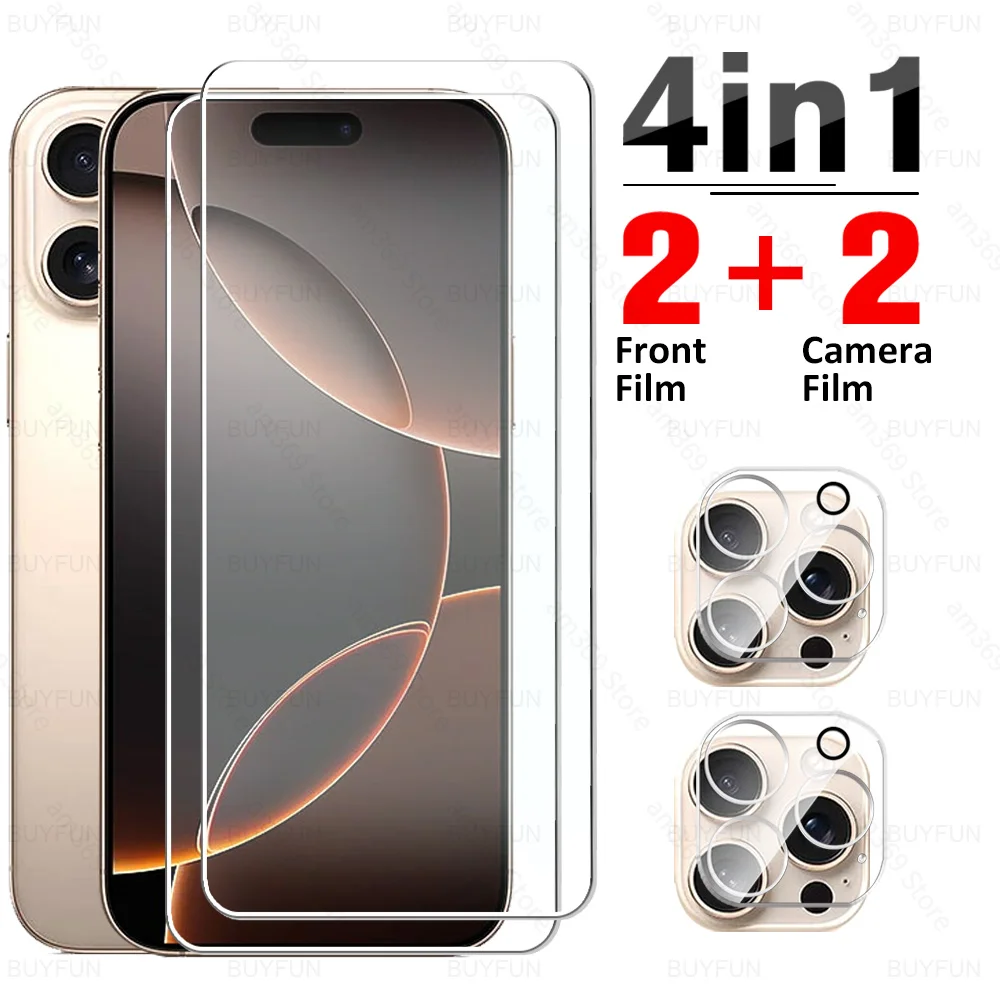 4To1 премиум-стекло для камеры iPhone 16 Pro Max закаленное стекло iPhone16 Plus 3D защита