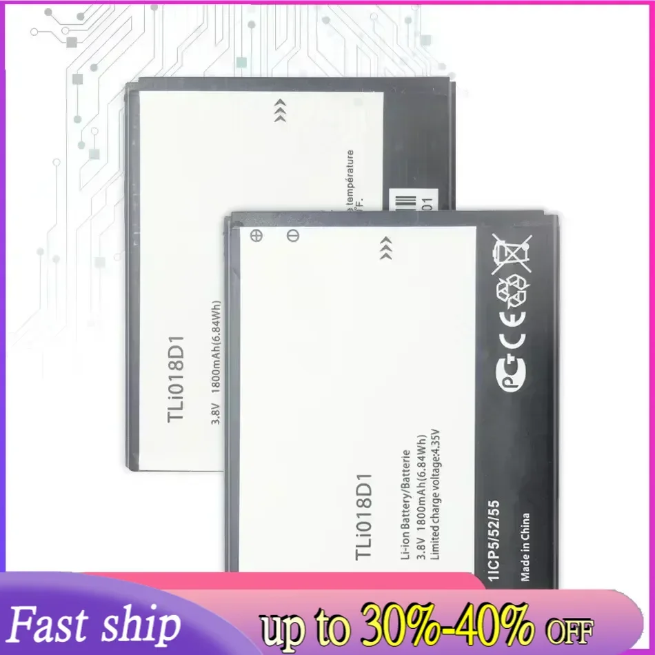 Сменный аккумулятор Tli018d1 1800 мАч для Alcatel One Touch D5 Dual 5038X OT5038X Pop 3 Pop3 5015D OT 5016 5051A