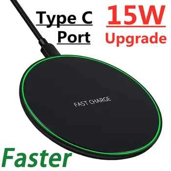 15W Wireless Charger Pad for iPhone 14 13 12 11 Pro Max X Samsung Xiaomi Phone Qi Chargers Induction Fast Charging Dock Station 1