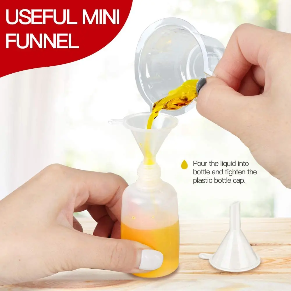 1 kit 3-100ML Needle Tip Glue Applicator Bottle With funnel for Paper Quilling DIY Scrapbooking Paper Craft Tool images - 6