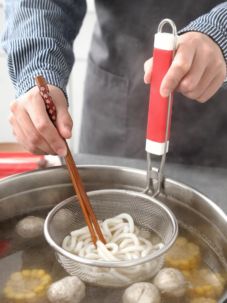 

Stainless Steel Colander Spoon Spicy Hot Pot Draining Basket Colander Cooking Noodles Strainer Pasta Spoon Dumpling Filter