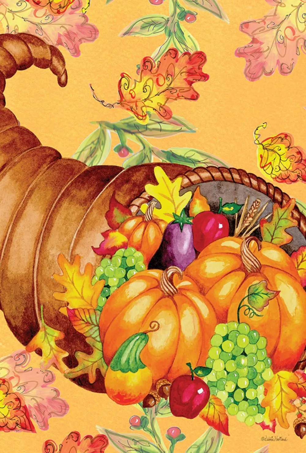 Toland домашний сад 28x40 дюймов двухсторонний садовый флаг на День Благодарения