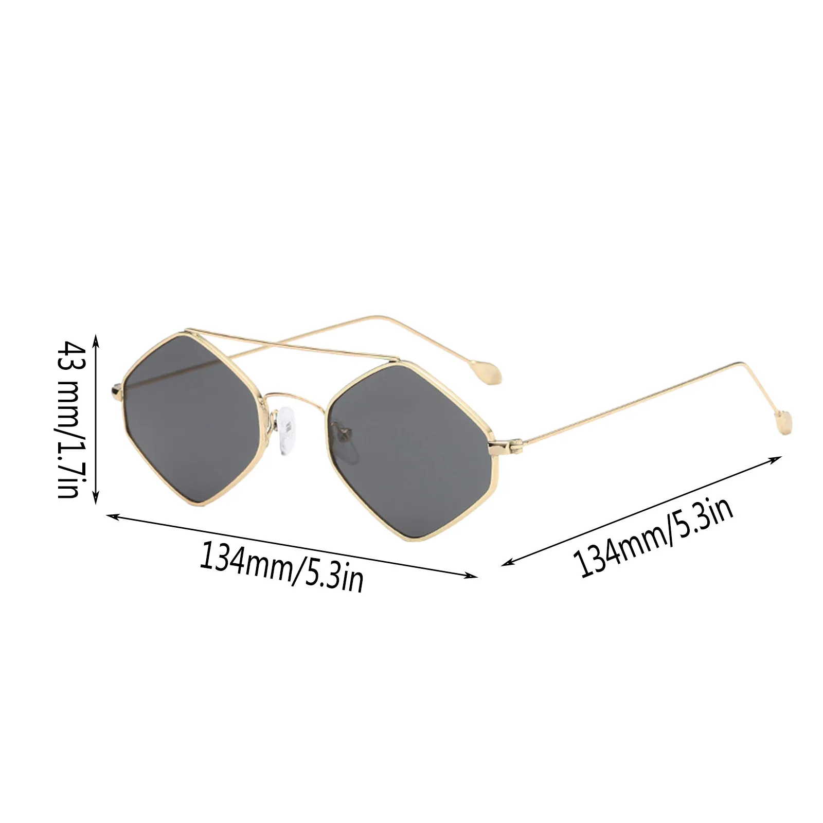 

Vintage Rhombus Metal Sunglasses Punk Chameleon Pilot Outdoor Spectacle High Quality Irregular Fishing Polygon Shades Oculos