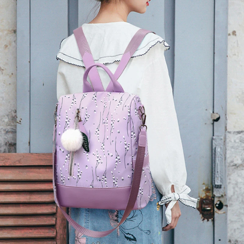 Рюкзак для девочек-подростков, модные женские школьные ранцы с принтом, Дамский Повседневный ранец с цветочным принтом