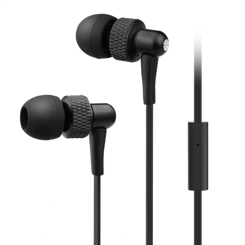 

ES-390i Wired Earphone with Microphone Moving-coil Horn 3.5mm HiFi Sound In-ear Headphones Sports Earbud for Cellphone