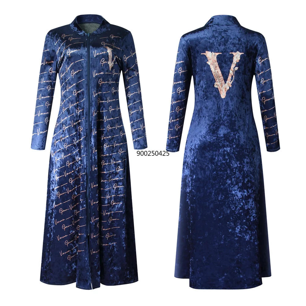 Бархатная африканская женская одежда осень/зима 2021 Африканская Одежда