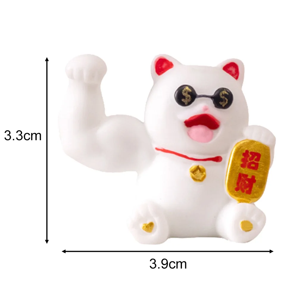Статуя Lucky Cat привлекательная фигурка фэн-шуй удача аксессуары для гостиной