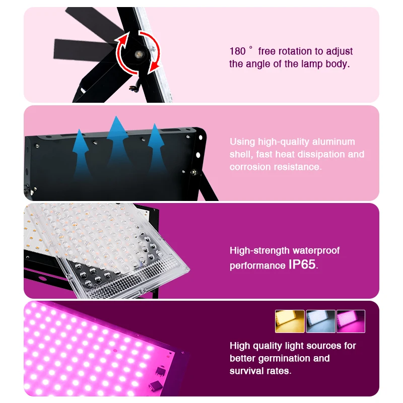 Фонарь для выращивания фотолампы 220 В 50 Вт 100