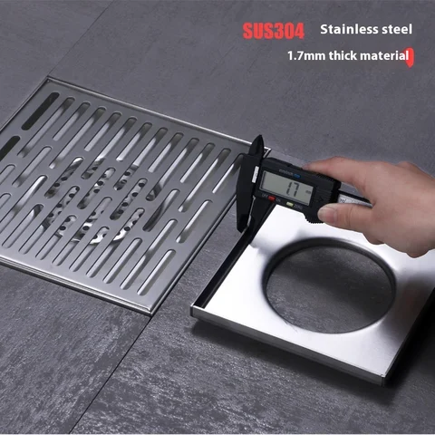 10/12 см дренажный трап из нержавеющей стали 304, большой диаметр с высоким потоком для сада, ванной комнаты, скрытый слив для пола с защитой от запаха