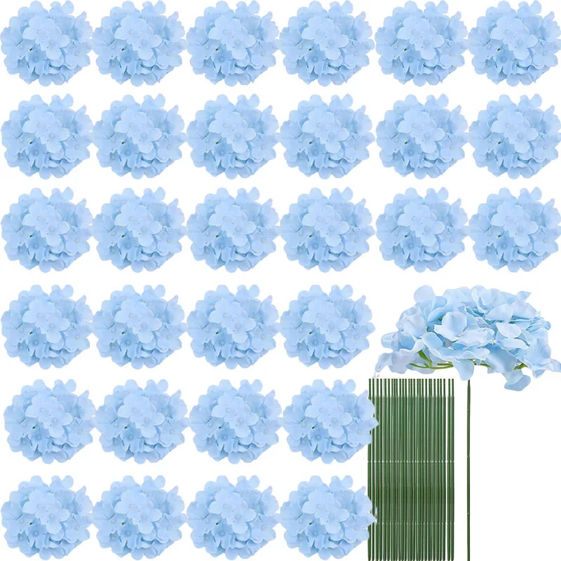 

Искусственные цветы гортензии шелк 30 шт