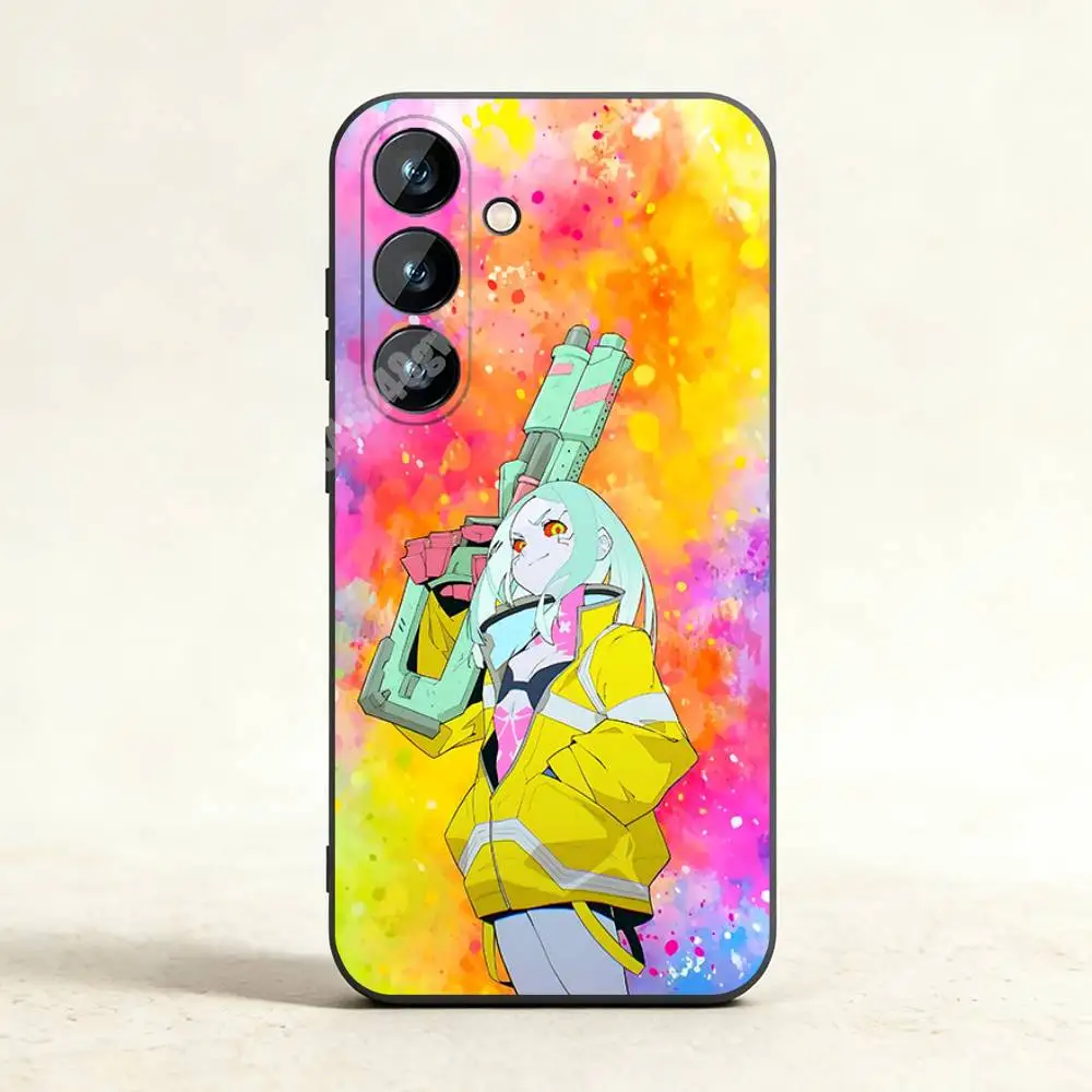 Фото Чехол для телефона Rebecca C-Cyber-Punk E-Edge-Runners для Samsung Galaxy A10 11 12 20 21 22 S E A30 31 32 A40 41 42 из ТПУ. №4