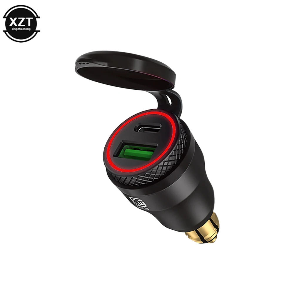 

Водонепроницаемое зарядное устройство для мотоцикла, 30 Вт, QC3.0, USB C-тип, адаптер питания PD, розетка Hella DIN, быстрое зарядное устройство для BMW Ducati Triumph