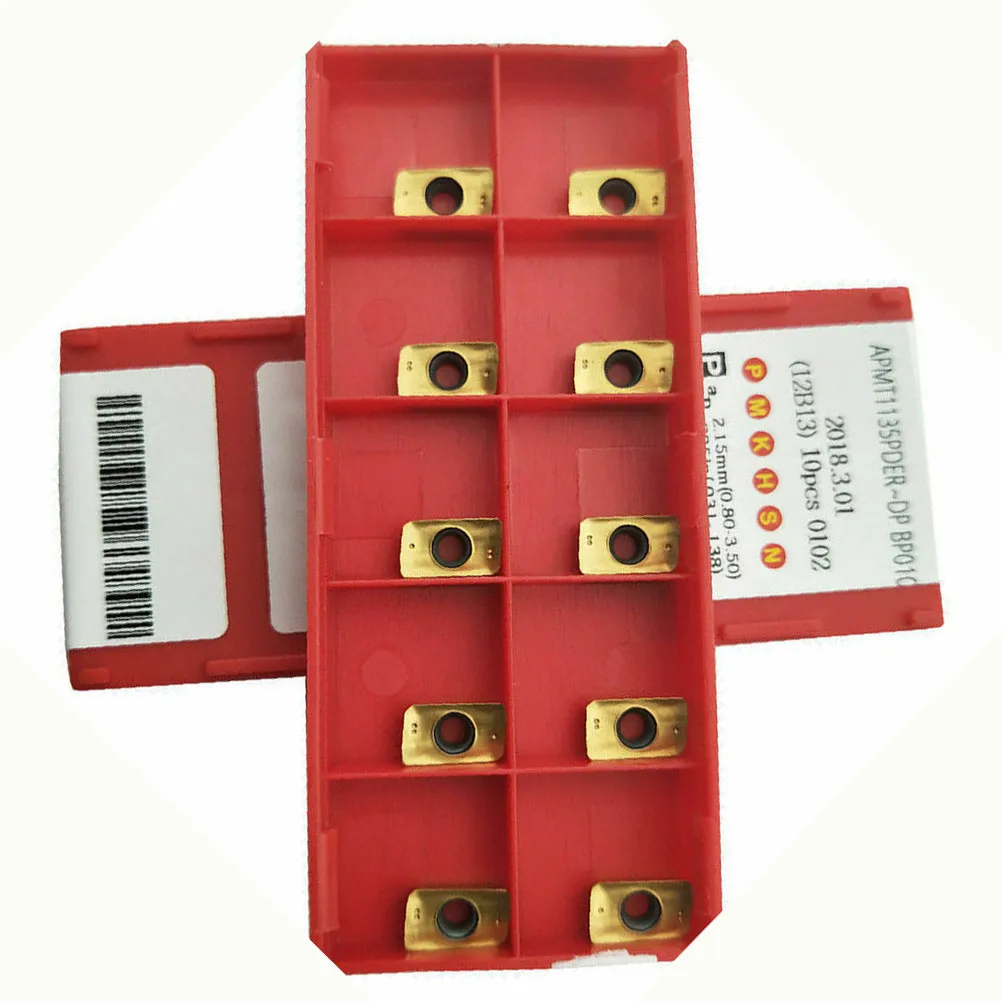 

Turning CNC Blade 10pcs/Set APMT1135PDER-DP BP010 Carbide High Grip Kits