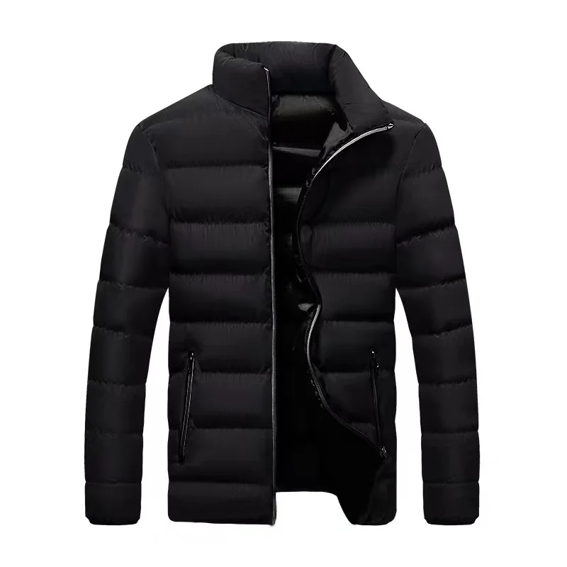 Chaqueta acolchada de algodón para hombre, Parka cálida y gruesa con cuello levantado, abrigo informal de invierno, novedad