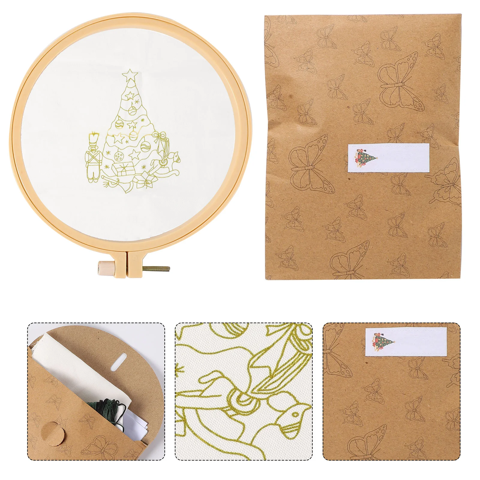 

1 Set Embroidery Tools European Style Fun Christmas Theme 3D Cross Tools for DIY Crafts