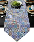 1 шт. марокканская плитка, цветная скатерть в виде арабиески для дома, свадьбы, банкета, праздника вечерние НКИ, отеля, украшение стола