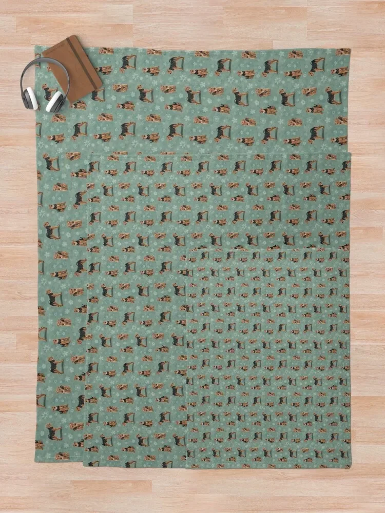 Одеяло для собак Welsh Terrier мягкое большое зимних дизайнеров ворсистые одеяла